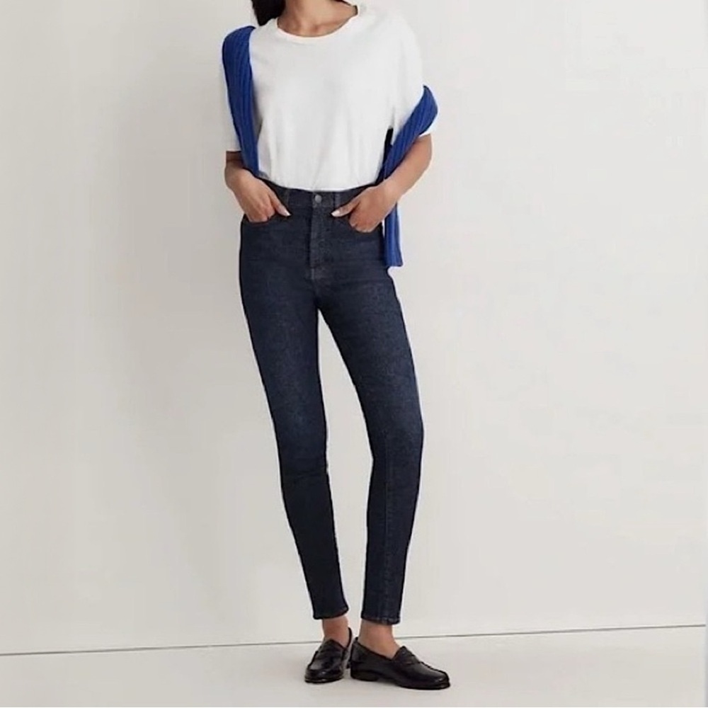 {Madewell} 10” High-Rise Skinny in Bensley Stretch Denim Jeans - Picture 1 of 9